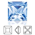 Preciosa® Square MAXIMA - 5x5mm Light Sapphire