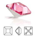 Preciosa® Square MAXIMA - 6x6mm Rose