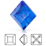 Preciosa® Square MAXIMA - 5x5mm Sapphire