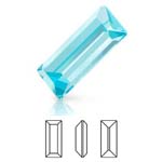 Preciosa® Baguette MAXIMA - 5x2.5mm Aqua Bohemica