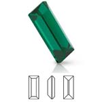 Preciosa® Baguette MAXIMA - 4x2mm Emerald