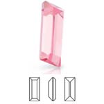 Preciosa® Baguette MAXIMA - 5x2.5mm Light Rose