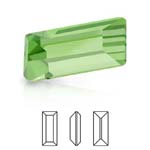 Preciosa® Baguette MAXIMA - 3x2mm Peridot