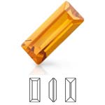 Preciosa® Baguette MAXIMA - 3x2mm Topaz