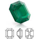 Preciosa® Octagon MAXIMA - 12x10mm Emerald