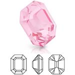 Preciosa® Octagon MAXIMA - 12x10mm Light Rose