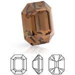 Preciosa® Octagon MAXIMA - 12x10mm Smoked Topaz