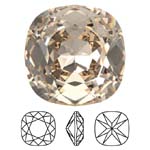 Preciosa® Cushion Square MAXIMA - 10mm Crystal Honey