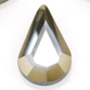 SWAROVSKI® ELEMENTS (2300/I) Rimmed Drop Hot Fix Rhinestones 8x4.8mm Crystal Clear with Dorado Rim
