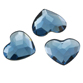 SWAROVSKI® ELEMENTS (2808) Heart Flat Back 6mm Denim Blue