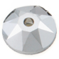 SWAROVSKI® ELEMENTS (3188) XIRIUS Lochrose Sew-on Rhinestones 5mm Crystal Light Chrome
