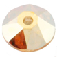 SWAROVSKI® ELEMENTS (3188) XIRIUS Lochrose Sew-on Rhinestones 5mm Crystal Metallic Sunshine