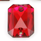 SWAROVSKI® ELEMENTS (3252) Emerald Cut Sew-on Rhinestones 20x14mm Scarlet