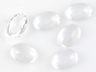 VALUE BRIGHT™ Crystal Components - Oval Cabochon (2180) 10x14mm - Crystal Clear (Unfoiled)