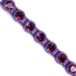 VALUE BRIGHT™ Plastic Rhinestone Banding 1 Row PP26 (SS13) Amethyst - Purple