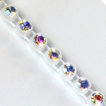 VALUE BRIGHT™ Plastic Rhinestone Banding 1 Row PP26 (SS13) Crystal AB - Alabaster