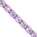 VALUE BRIGHT™ Plastic Rhinestone Banding 1 Row PP26 (SS13) Crystal AB - Lilac