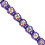 VALUE BRIGHT™ Plastic Rhinestone Banding 1 Row PP26 (SS13) Crystal AB - Purple