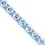 VALUE BRIGHT™ Plastic Rhinestone Banding 1 Row PP26 (SS13) Crystal AB - Sky Blue