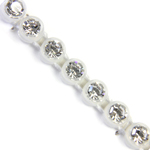 VALUE BRIGHT™ Plastic Rhinestone Banding 1 Row PP26 (SS13) Crystal Clear - Alabaster