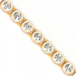 VALUE BRIGHT™ Plastic Rhinestone Banding 1 Row PP26 (SS13) Crystal Clear - Natural Sand