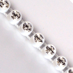 VALUE BRIGHT™ Plastic Rhinestone Banding 1 Row PP26 (SS13) Crystal Clear - White