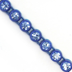 VALUE BRIGHT™ Plastic Rhinestone Banding 1 Row PP26 (SS13) Light Sapphire - Royal Blue