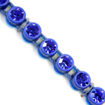 VALUE BRIGHT™ Plastic Rhinestone Banding 1 Row PP26 (SS13) Sapphire - Navy