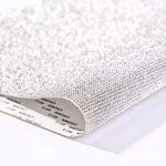 VALUE BRIGHT™ Rhinestone Mesh Self-Adhesive Sheet - SS08 40x24cm Crystal Clear