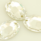 VALUE BRIGHT&trade; Sew-on 10x7mm Oval (3210) Crystal Clear