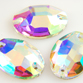 VALUE BRIGHT&trade; Sew-on 10x7mm Oval (3210) Crystal AB