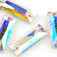 VALUE BRIGHT&trade; Sew-on 18x6mm Cosmic Baguette (3255) Crystal AB