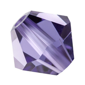 Preciosa® Rondelle Bicone Bead - 3mm Tanzanite