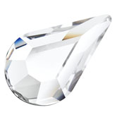 Preciosa® Pear MAXIMA Flat Back 6x3.6mm Crystal Clear