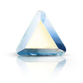 Preciosa® Triangle MAXIMA Flat Back 6mm Crystal AB