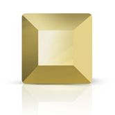 Preciosa® Square MAXIMA Hot Fix 6mm Crystal Aurum