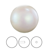 Preciosa® Nacre Round Pearl MAXIMA 1/2H - 4mm Pearlescent White