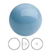 Preciosa® Nacre Button Pearl 1/2H - 8mm Crystal Aqua Blue