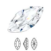 Preciosa® Navette MAXIMA - 6x3mm Crystal Clear