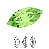 Preciosa® Navette MAXIMA - 4x2mm Peridot