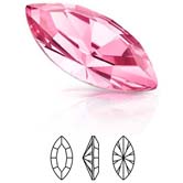 Preciosa® Navette MAXIMA - 8x4mm Rose