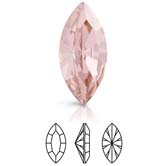 Preciosa® Navette MAXIMA - 8x4mm Vintage Rose