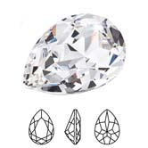 Preciosa® Baroque Pear MAXIMA - 3x2mm Crystal Clear