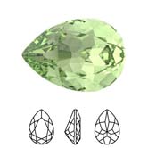 Preciosa® Baroque Pear MAXIMA - 14x10mm Peridot