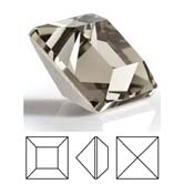 Preciosa® Square MAXIMA - 1.5x1.5mm Black Diamond