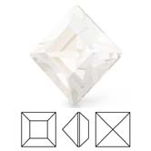 Preciosa® Square MAXIMA - 2x2mm Crystal Argent Flare