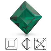 Preciosa® Square MAXIMA - 6x6mm Emerald