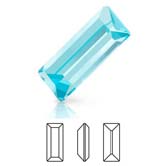 Preciosa® Baguette MAXIMA - 3x2mm Aqua Bohemica