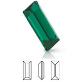 Preciosa® Baguette MAXIMA - 5x2mm Emerald