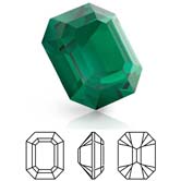 Preciosa® Octagon MAXIMA - 8x6mm Emerald